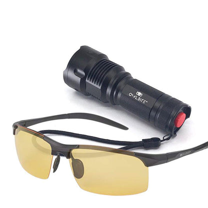 Ravlygte: 2-i-1 combi UV & LED lygte - OwlBite® kvalitet + Ravbrille til voksen.