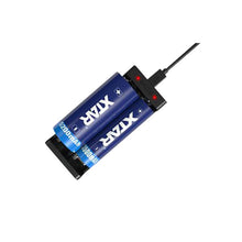 Indlæs billede til gallerivisning Batterilader-pakke: XTAR® MC2 inkl. 1x26650 og 1x18650 + adapter
